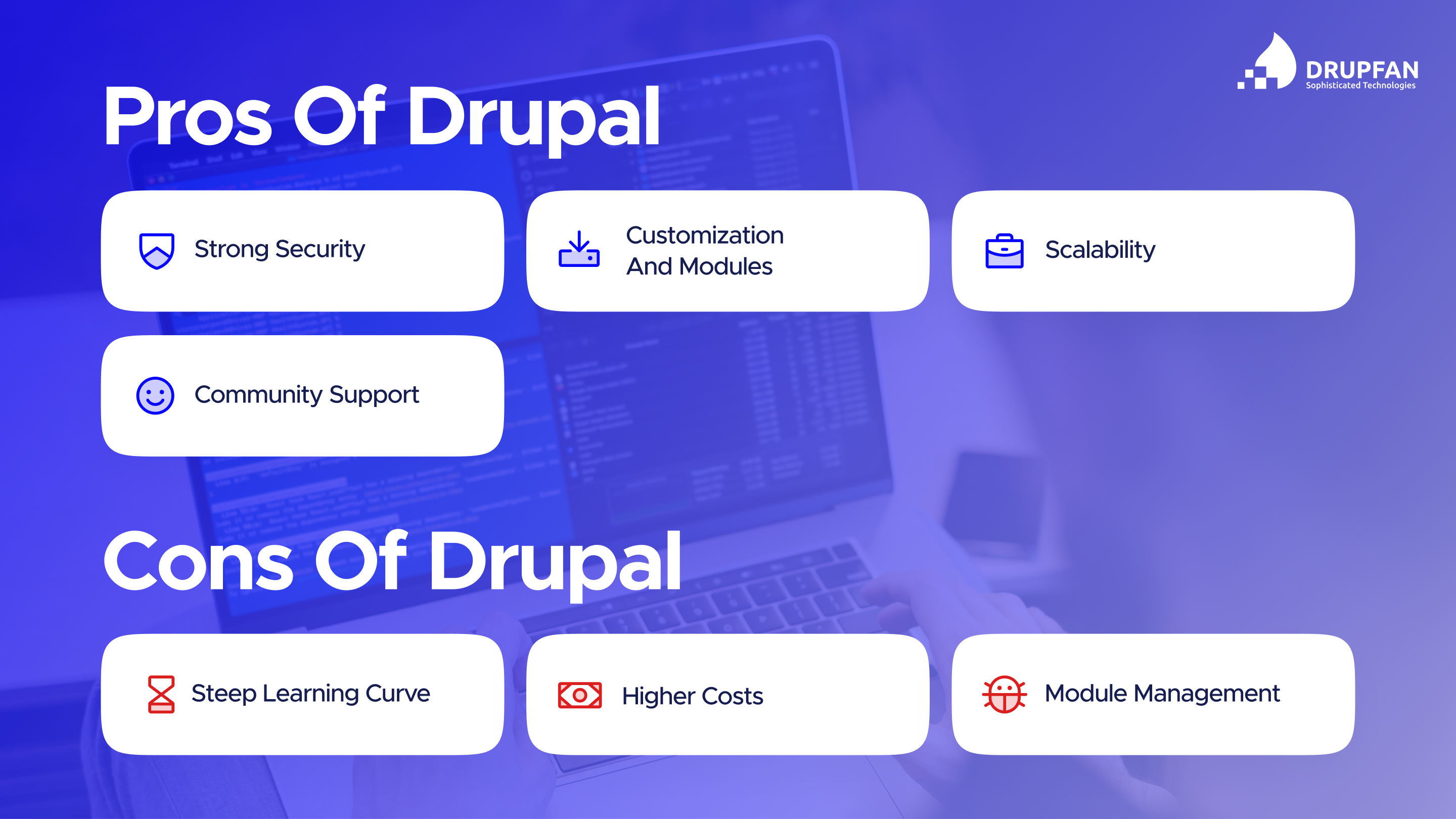 advantages and disadvantages of drupal