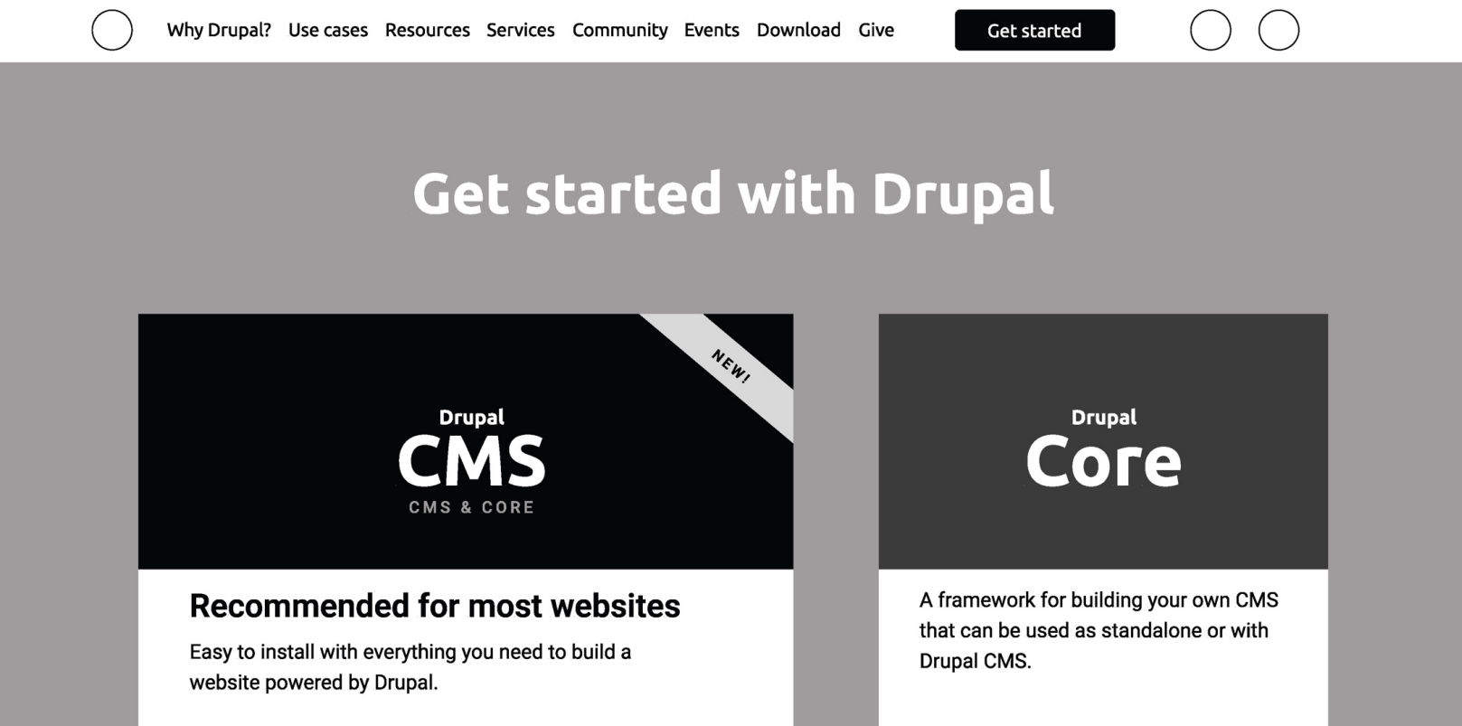 drupal cms is recommended