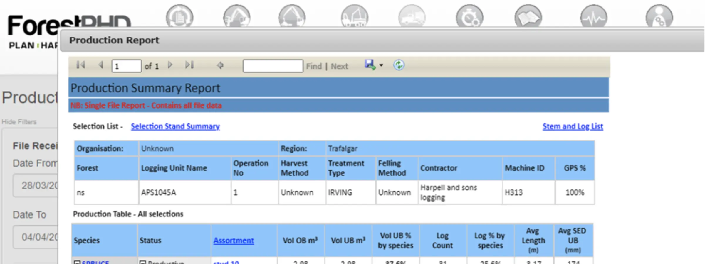 SforD Data Solution for Forestry